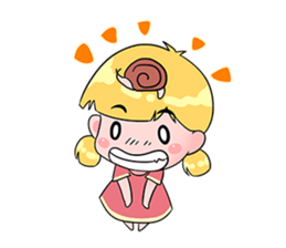 Snail little girl -super cute sticker #15531717
