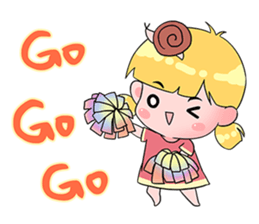 Snail little girl -super cute sticker #15531729