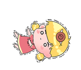 Snail little girl -super cute sticker #15531744