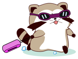 North American Raccoon (V6) sticker #15532436