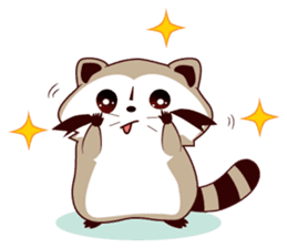 North American Raccoon (V6) sticker #15532445