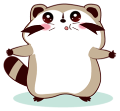 North American Raccoon (V6) sticker #15532453