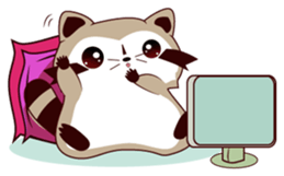 North American Raccoon (V6) sticker #15532457