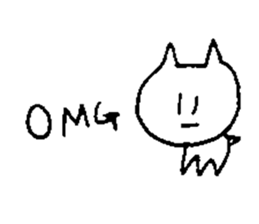lazy neko sticker #15532936