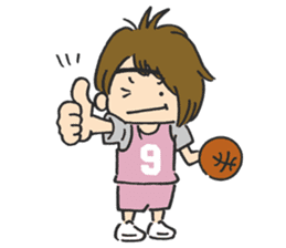 Basket girl sticker #15533210