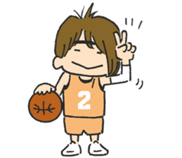 Basket girl sticker #15533212