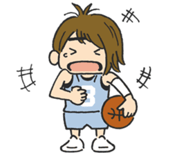 Basket girl sticker #15533213
