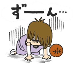 Basket girl sticker #15533219