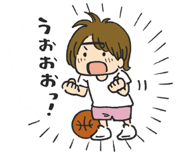 Basket girl sticker #15533223
