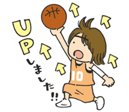 Basket girl sticker #15533228