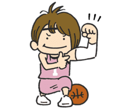Basket girl sticker #15533237