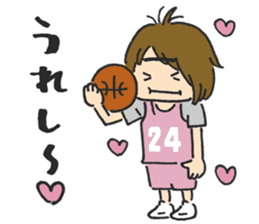 Basket girl sticker #15533238