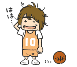 Basket girl sticker #15533239