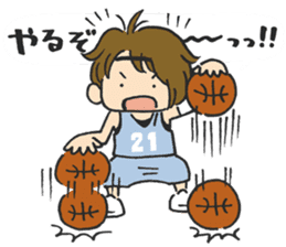 Basket girl sticker #15533240