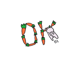 Ordinary salesperson Rabbit version sticker #15535524