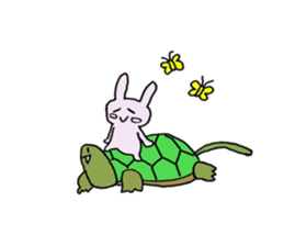 Ordinary salesperson Rabbit version sticker #15535531