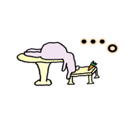 Ordinary salesperson Rabbit version sticker #15535544