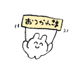 drawing rabbits 1 sticker #15536954