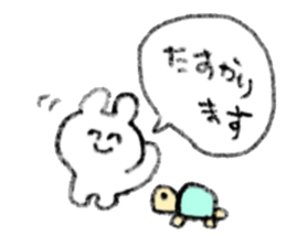 drawing rabbits 1 sticker #15536965