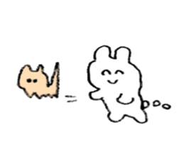 drawing rabbits 1 sticker #15536971