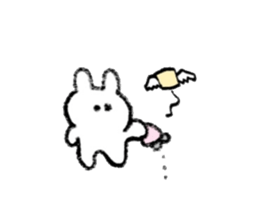 drawing rabbits 1 sticker #15536978