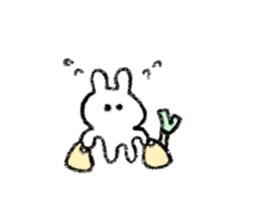 drawing rabbits 1 sticker #15536982