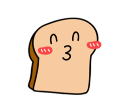 lovely toast. sticker #15537198