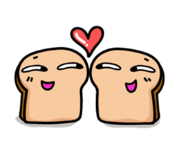 lovely toast. sticker #15537208