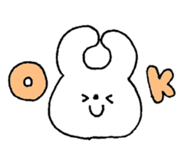 A simple rabbit sticker #15537387