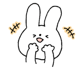 A simple rabbit sticker #15537388