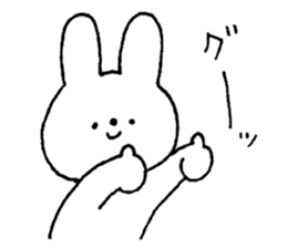 A simple rabbit sticker #15537390