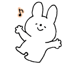 A simple rabbit sticker #15537391