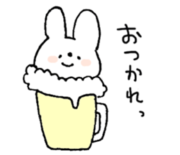 A simple rabbit sticker #15537392