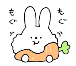 A simple rabbit sticker #15537395