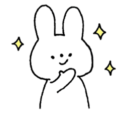 A simple rabbit sticker #15537397