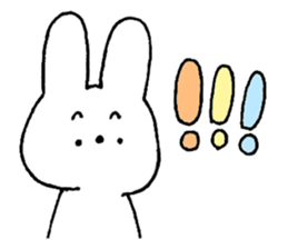 A simple rabbit sticker #15537399