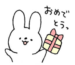 A simple rabbit sticker #15537405