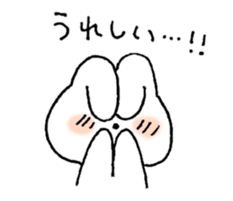 A simple rabbit sticker #15537407