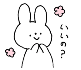A simple rabbit sticker #15537408