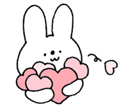 A simple rabbit sticker #15537411