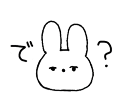A simple rabbit sticker #15537416