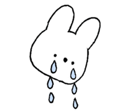 A simple rabbit sticker #15537418