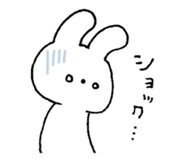 A simple rabbit sticker #15537420