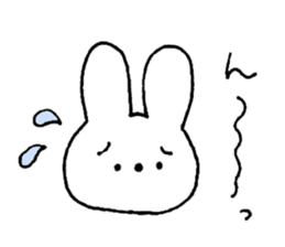 A simple rabbit sticker #15537422