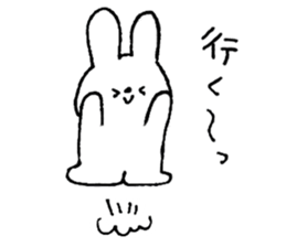 A simple rabbit sticker #15537425