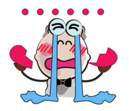 Love of Funny Fluffy-white Sheep sticker #15537940