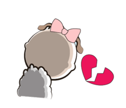 Love of Funny Fluffy-white Sheep sticker #15537943