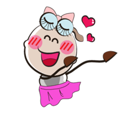 Love of Funny Fluffy-white Sheep sticker #15537944