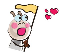 Love of Funny Fluffy-white Sheep sticker #15537951