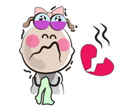 Love of Funny Fluffy-white Sheep sticker #15537953